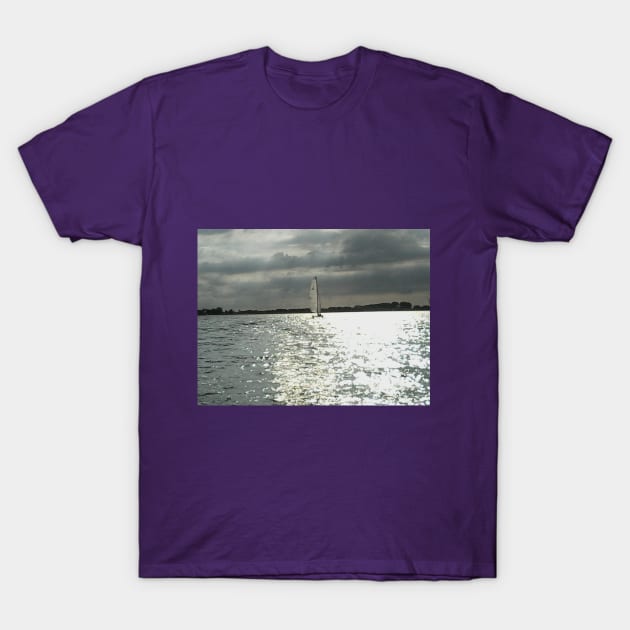 Sailing Under Clouded Sky T-Shirt by Hajarsdeco